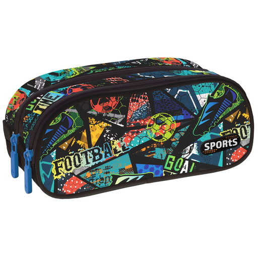 [RGGPL0095] Estuche portatodo doble Grafoplás Football[37542925] 
