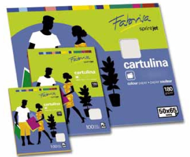 CARTULINA 50x65cm 180gr BLANCO FABRISA Ref. 15555