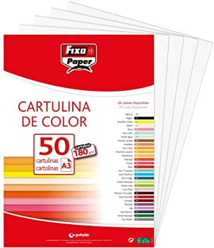 CARTULINA A3 BLANCA 180GRS FIXO Ref. 11120370