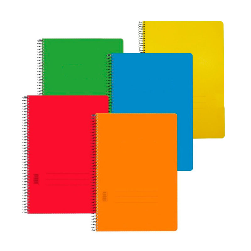 BLOC ESPIRAL FOLIO NATURAL TAPA NORMAL 80 HOJAS 60grs HORIZONTAL  Ref. 96-86 / 001151..