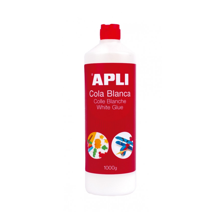 BOTELLA DE 1KG COLA BLANCA APLI Ref. 12851