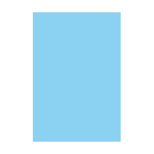 MANO 25 HOJAS PAPEL SEDA 50x75cm COLOR AZUL CLARO Ref. 68000033