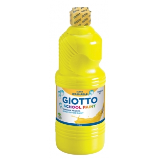 BOTELLA 500ml TEMPERA LIQUIDA GIOTTO ESCOLAR AMARILLO Ref. F535302