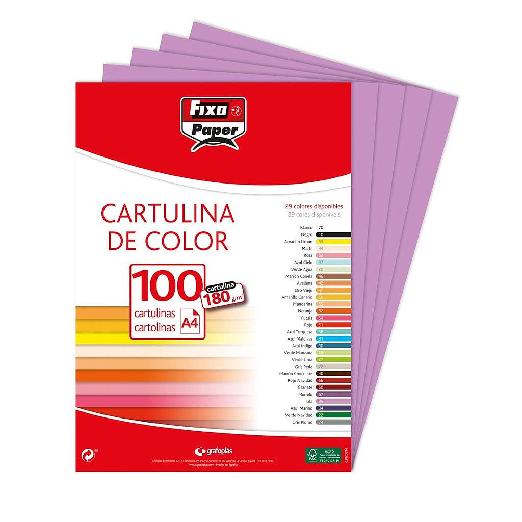 CARTULINA 50X65 180GRS LILA FIXO R.11100235