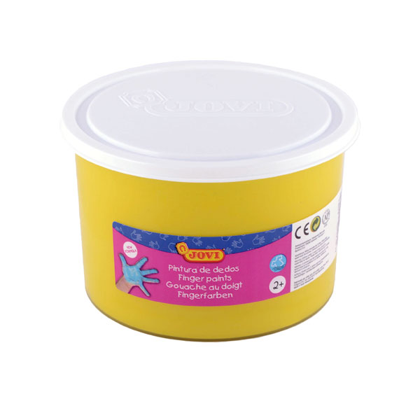 BOTE DE 500ml PINTURA DEDOS AMARILLO Ref. 56103