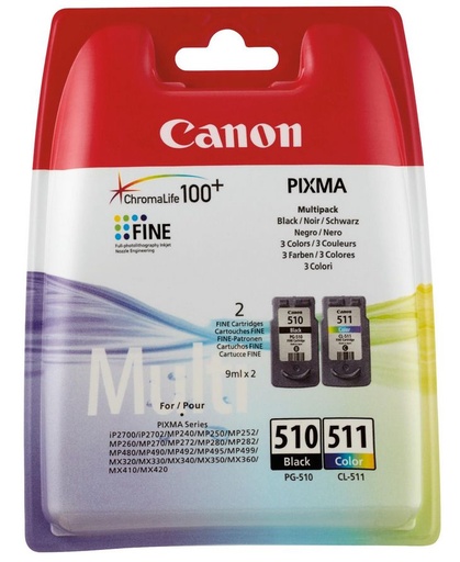 [CFCAN0123] Cartucho Canon CL‑511 – tricolor[2972B001] 
