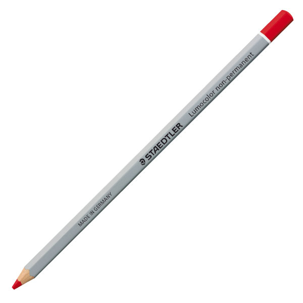 LAPIZ STAEDTLER OMNICHROM LUMOCOLOR NON-PERMANET SOLUBLE AL AGUA COLOR ROJO Ref. 108-2