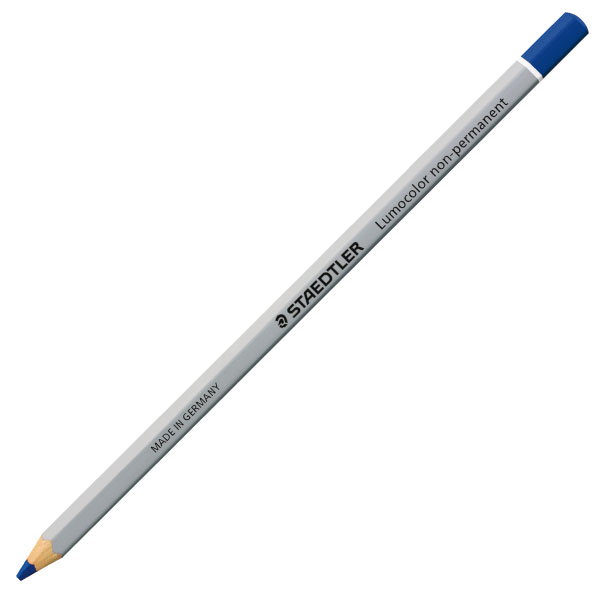 LAPIZ STAEDTLER OMNICHROM LUMOCOLOR NON-PERMANET SOLUBLE AL AGUA COLOR AZUL Ref. 108-3
