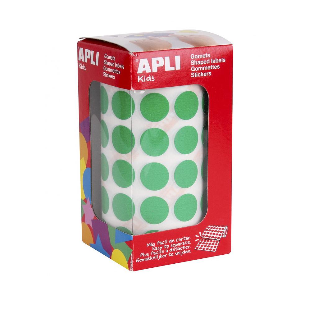 ROLLO GOMETS CIRCULOS VERDE 15mm    Ref. 04858