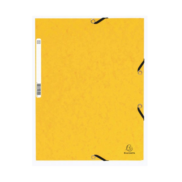 CARPETA CON GOMAS Y 3 SOLAPAS NATURE FUTURE 355gr A4 color amarillo Ref. 55309E