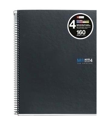 BLOC NOTE BOOK-4 160 HOJAS A5 LISO MIQUELRIUS Ref. MR2121