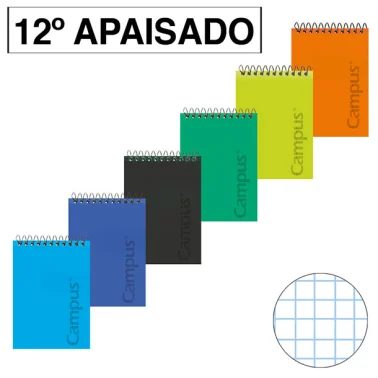 [MEDSV009251] Bloc 12º apaisado – 80H, 90 g, tapa polipropileno[003231] 