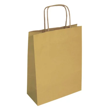 [MOMKP028529] Bolsas de papel kraft natural pequeña con asas retorcidas – 25×10×32 cm, pack de 25 uds[061068] 