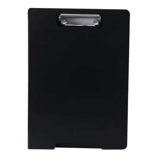 [MOMKP180738] Carpeta portapapeles Plus Office A4 - miniclip superior, con solapa, polipropileno, negro[S17204 / 180738] 