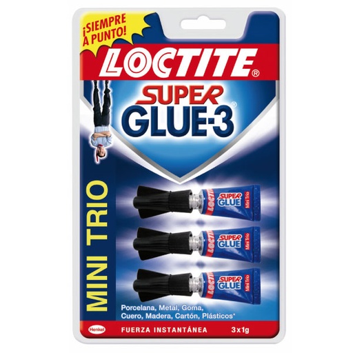 [MOLOC0009] Pack 3 tubos pegamento Loctite Mini Trio 1g Ref. 2640065[2640065] 