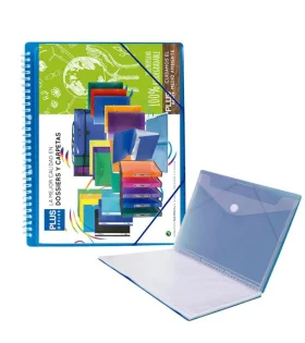Tarifario A4 Plus Office – espiral con gomas, polipropileno, 30 fundas