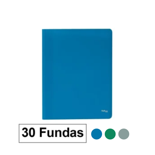 Tarifario A4 Plus Office – polipropileno, 30 fundas, tapa básica