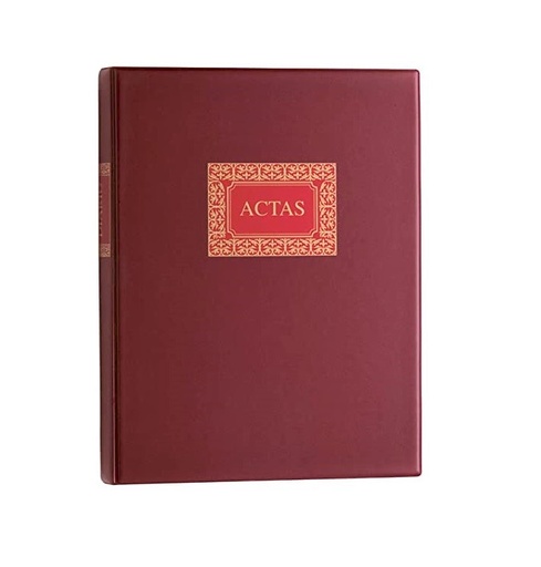 [MOMRI00551 - 090172] Carpeta de actas A4 Dohe – burdeos, 100H[09922] 