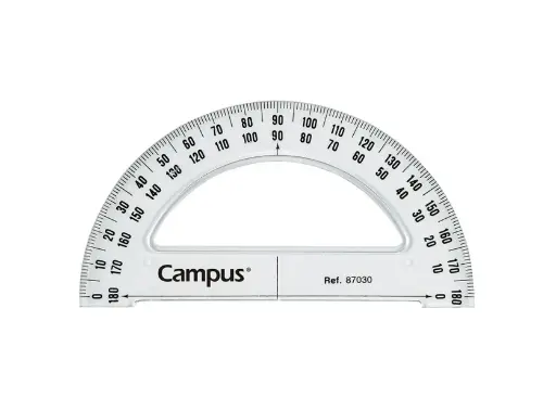 [MEMKP600033] Transportador semicírculo 180º Campus – 12 cm[600033] 