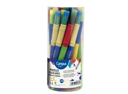 [MEMKP600403] Pinceles escolares medios Campus College – 20 uds[600403] 