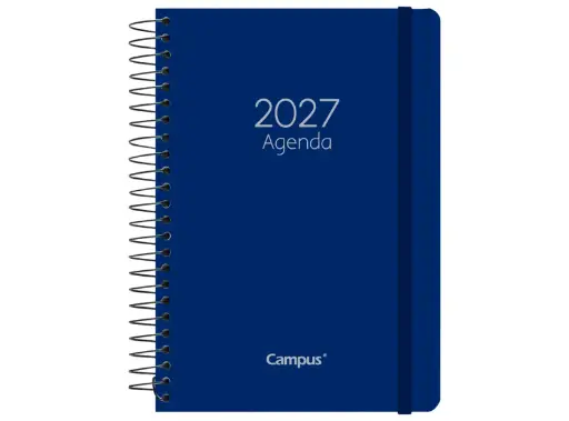 [DGMKP003799] Agenda anual 2027 A5 Campus - día página, tapa de polipropileno, azul[003799] 