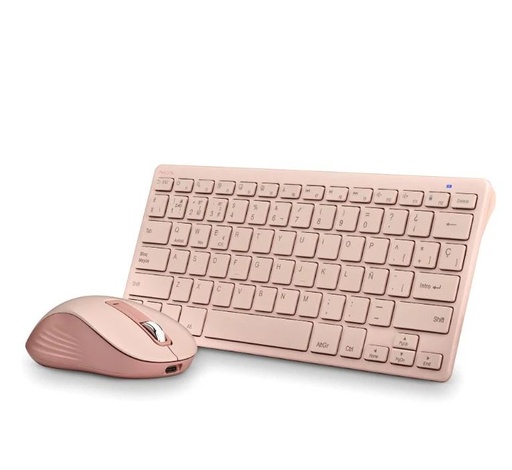 [FANTASYKITPINK] Kit de teclado y ratón inalámbricos recargables NGS  – rosa