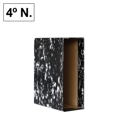 Funda para archivador A-Z cuarto - negro jaspeado