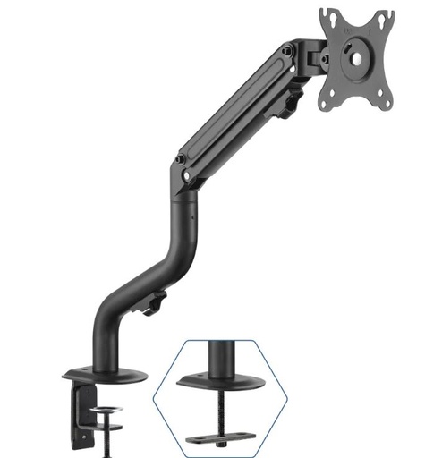 [IGG318270] Soporte de Brazo con Pinza iggual SPMP01 – 1 Monitor 17"-32", Profesional