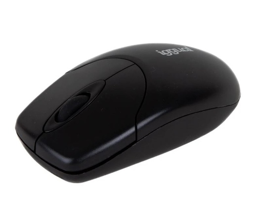 [IGG318881] Ratón Inalámbrico Iggual WOM-BASIC2 – 1000 DPI, Negro