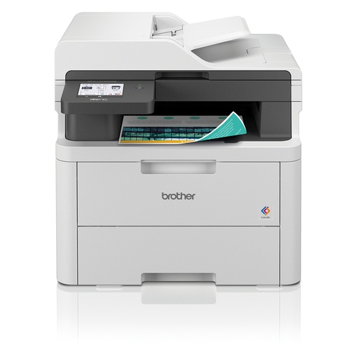 [MFCL3740CDWE] Impresora multifunción Brother MFC‑L3740CDWE EcoPro – láser LED color, WiFi, fax, dúplex, blanca