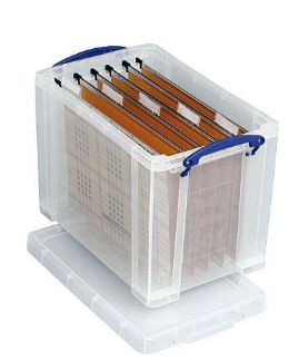 Caja multiusos Really Useful Boxes transparente polipropileno 39,5 (a) x 25,5 (p) x 29 (h) cm Ref. 19 Clear-