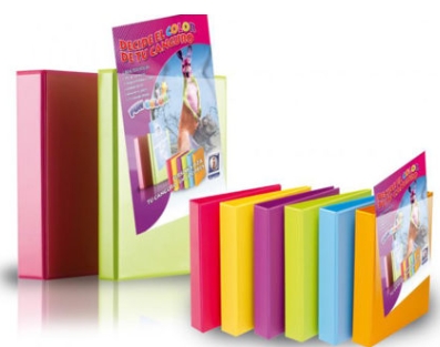 Carpeta Iberplas Fun Color A4 azul PVC 2A40 2 anillas 40 mm Ref. 8440FCM214