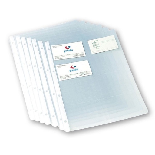 [ARECD0012] Recambios de fundas para tarjetero A4 Grafoplás – pack 10 uds[03721000] 