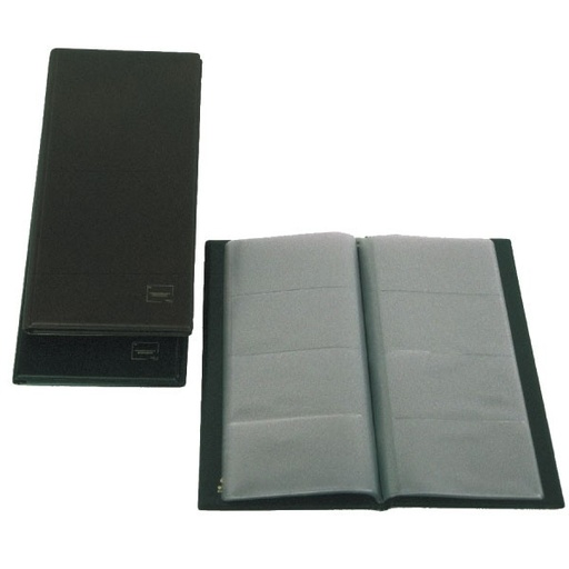 [ARECD00151] Tarjetero Iberplas – 160 tarjetas, PVC, negro, 28×11 cm[1023P] 