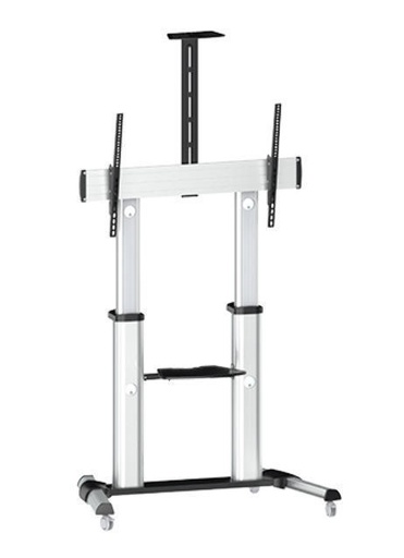 [SMMI-LINE-VC] Soporte de Suelo Móvil Traulux – Para Monitores 60"–100" con Soporte de Cámara Integrado