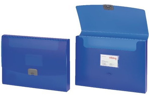 Carpeta portadocumentos A-4 azul polipropileno 34 (a) x 25 (h) x 2,5 (p) cm  OFD Ref. 1434617