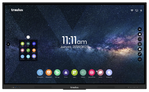 Monitor Interactivo Traulux Performance – 65", 75" o 86", 5 Años de Garantía