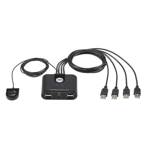 [US424-AT] Switch USB 2.0 Profesional Aten – 4 Dispositivos x 4 PC, Gestión de Periféricos
