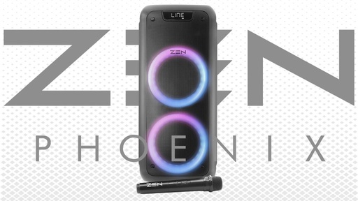 [ZEN PHOENIX] Altavoz Bluetooth ZEN Phoenix 250W con Micrófono Inalámbrico[ZEN PHOENIX] 
