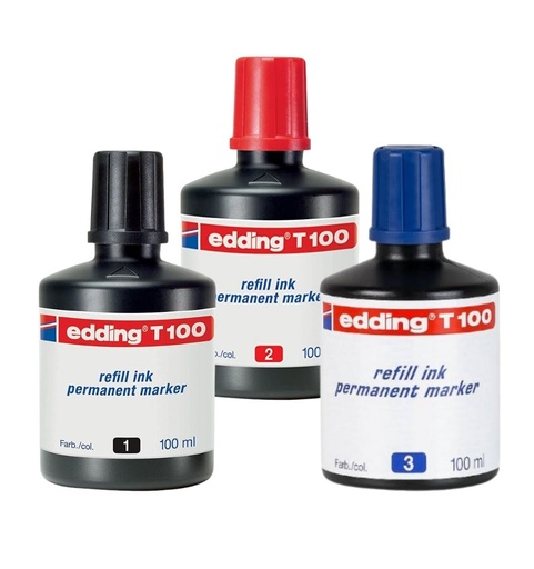 Tinta Permanente Edding T100 - Bote 100 ml