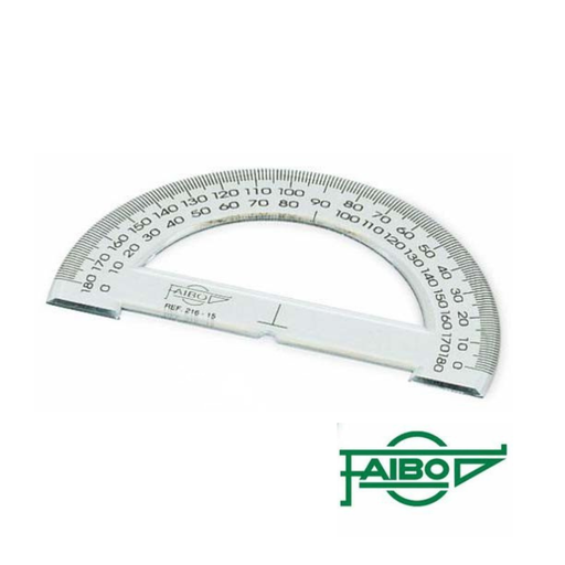 [MEDSV01992] Transportador semicírculo 180º Faibo – 9 cm[315] 