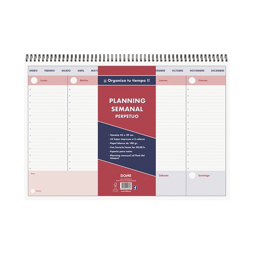 [DGDOH0091] Planning de sobremesa A3 Dohe – vista semanal[12575] 