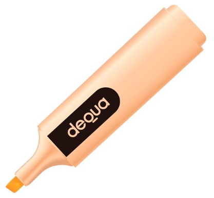 DEQUA MARCADOR FLUORESCENTE NARANJA PASTEL Ref. 040343*