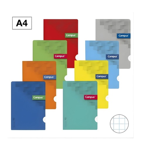 [MEPAC000521] Libreta A4 Grapada Campus – 48 Hojas, Cuadrícula 6 × 6 mm | Ref. 002152