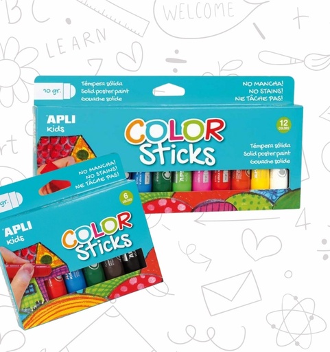 Témpera sólida Apli – colores surtidos