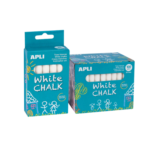 Tizas blancas Apli