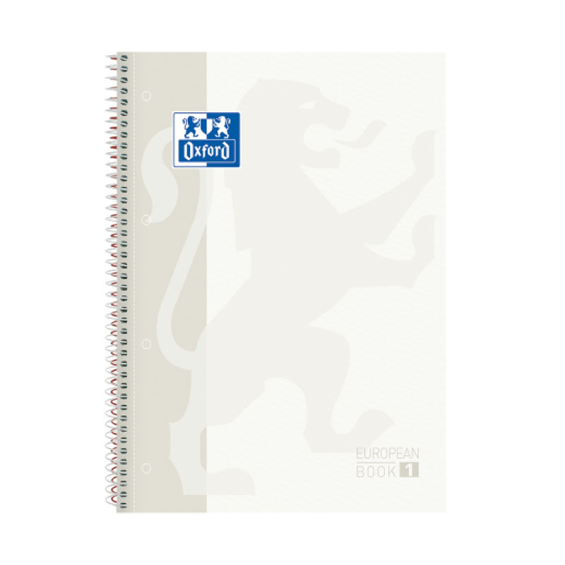BLOC EUROPEANBOOK 1 A4 + TAPA EXTRADURA 80h CUADRICULA 5X5 BLANCO OXFORD R.400117449