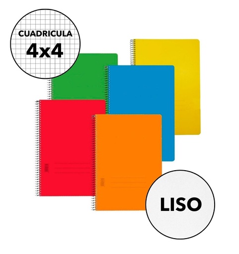 Bloc Espiral Cuarto Natural – Tapa Normal, 80 Hojas 60 g/m²