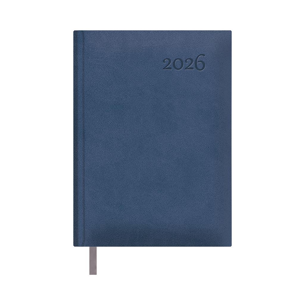 AGENDA 14X20cm D/PAGINA LAUSANA AZUL FSC Mix R.12736