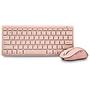 KIT TECLADO Y RATON MULTIFUNCION RECARG ROSA NGS